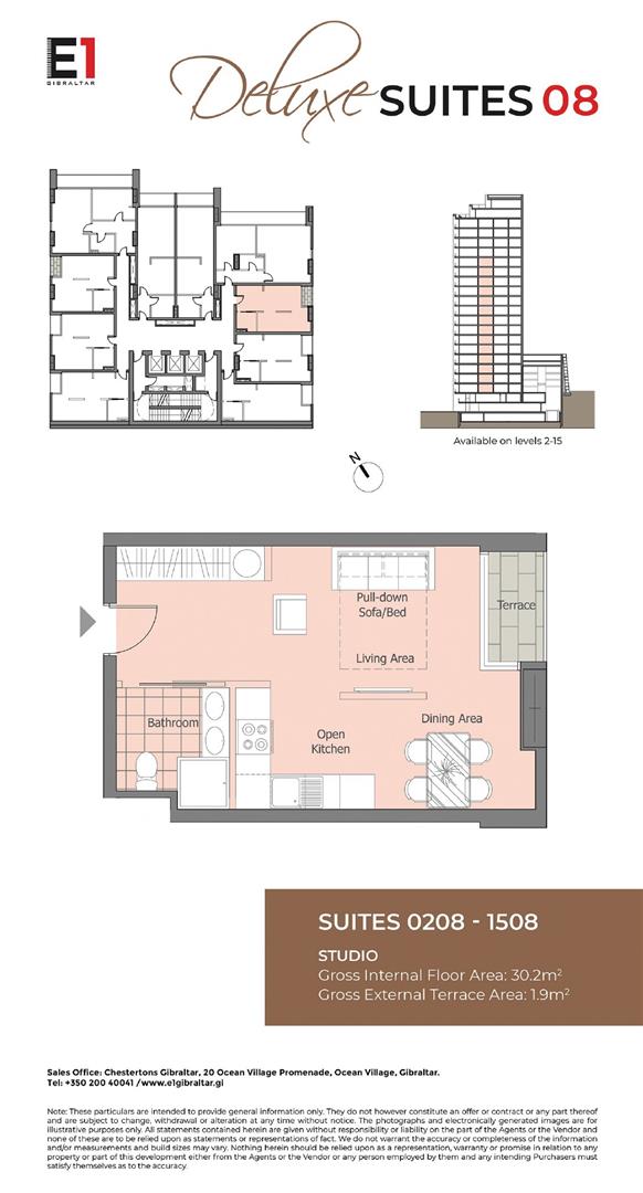 Image of Apartment - 1 Bathrooms for Sale in E1-Gibraltar, Image 19